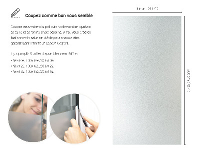 Fensterfolie mit milchigem, halbtransparentem Sichtschutz