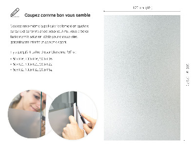 Fensterfolie mit milchigem, halbtransparentem Sichtschutz