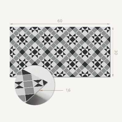 Wandverkleidung paneel Geometrisches Muster mit Sternen