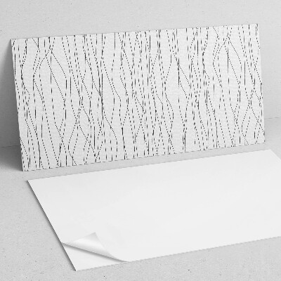 Pvc wandpaneel Wellenlinien im Hintergrund