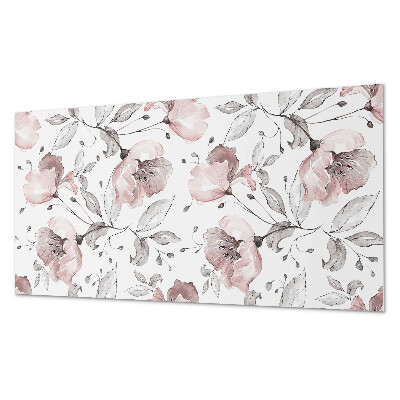 Wandverkleidung paneel Blumenaquarellmuster