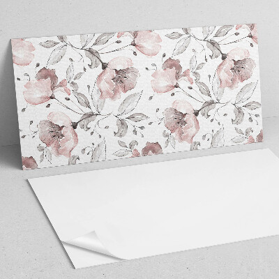 Wandverkleidung paneel Blumenaquarellmuster
