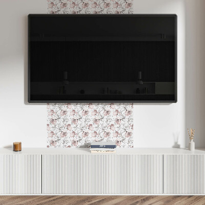 Wandverkleidung paneel Blumenaquarellmuster