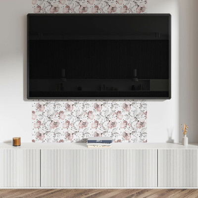 Wandverkleidung paneel Blumenaquarellmuster