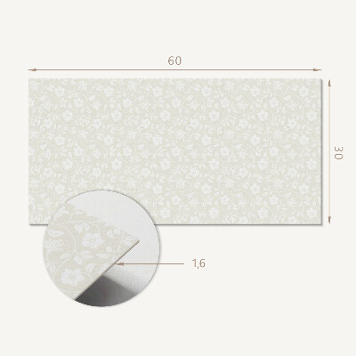 Pvc wandpaneel Blumenmuster auf dem Hintergrund