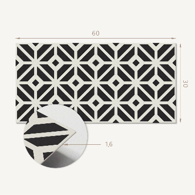Dekorpaneel Geometrisches Muster mit Rauten