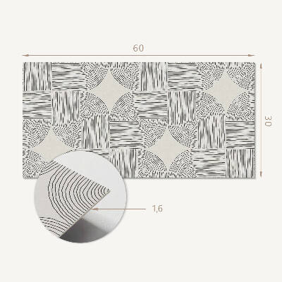 Pvc wandpaneel Geometrische Linien im Layout