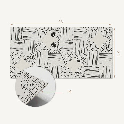Pvc wandpaneel Geometrische Linien im Layout
