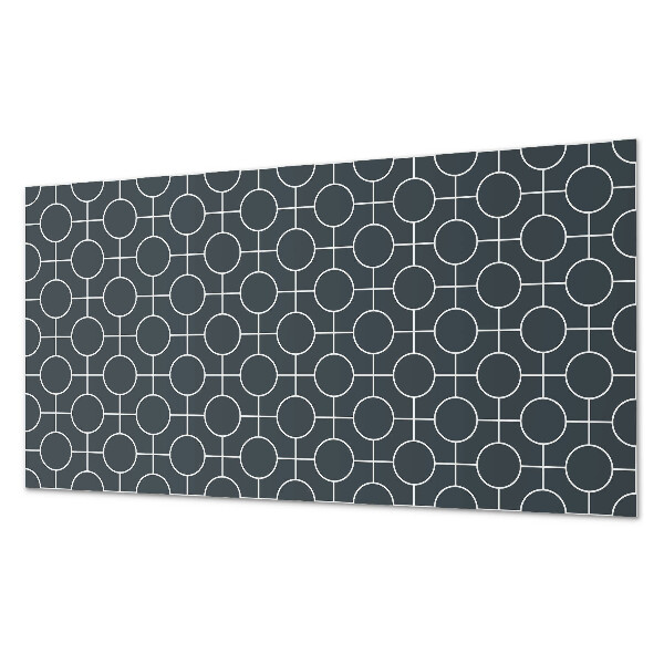 Wandverkleidung paneel Geometrisches Muster aus Kreisen und Linien