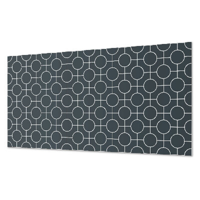Wandverkleidung paneel Geometrisches Muster aus Kreisen und Linien