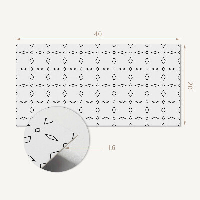 Pvc wandpaneel Geometrisches Rautenmuster