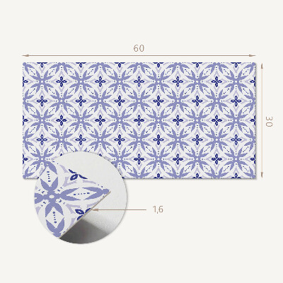 Pvc wandpaneel Geometrisches Muster mit Blumen