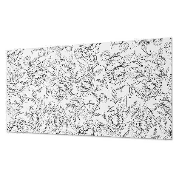 Pvc wandpaneel Blumenmuster mit Blättern