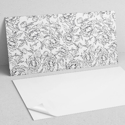 Pvc wandpaneel Blumenmuster mit Blättern