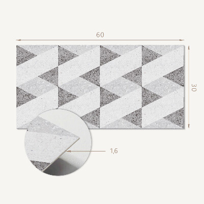 Pvc wandpaneel Geometrie in Kontrasten