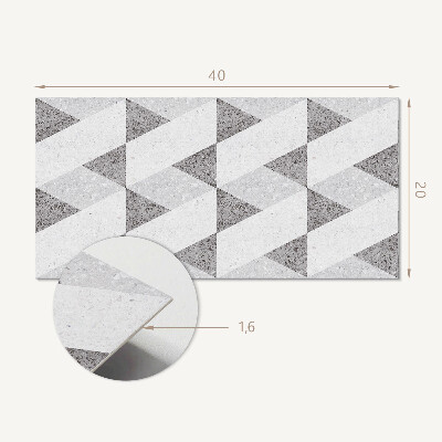 Pvc wandpaneel Geometrie in Kontrasten