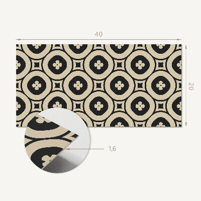 Pvc wandpaneel Geometrisches Muster mit Quadraten