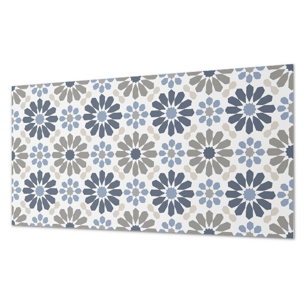 Pvc wandpaneel Blumenmuster in Symmetrie