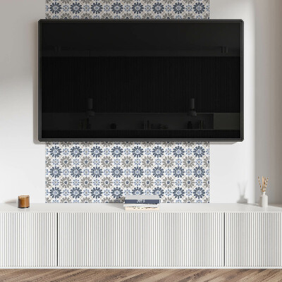 Pvc wandpaneel Blumenmuster in Symmetrie