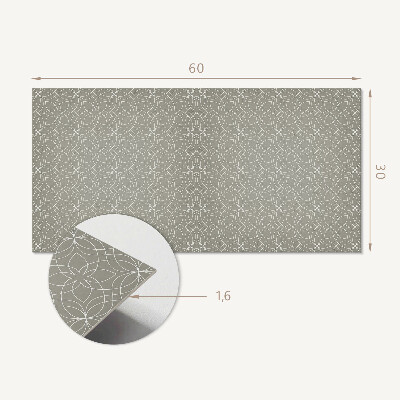 Wandverkleidung paneel Geometrisches Blumenmuster