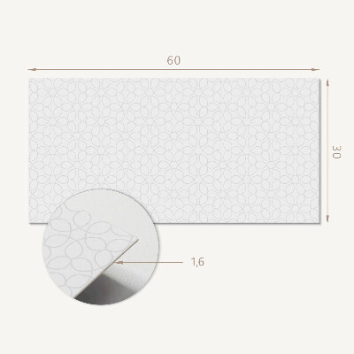 Pvc wandpaneel Zartes Muster mit Kreisen