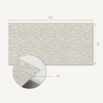 Pvc wandpaneel Blattmuster im Arrangement
