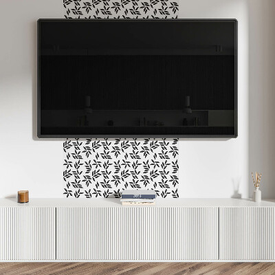 Pvc wandpaneel Blattmuster auf dem Hintergrund