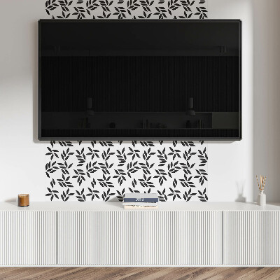 Pvc wandpaneel Blattmuster auf dem Hintergrund
