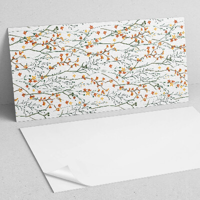 Wandverkleidung paneel Blumenmuster auf dem Hintergrund