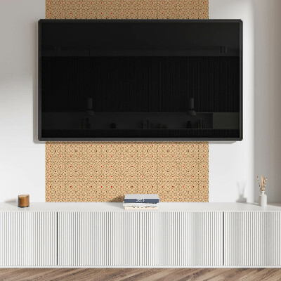 Pvc wandpaneel Blumenmuster in einem Netz