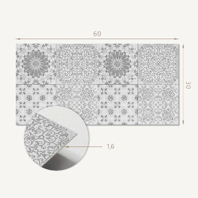 Wandverkleidung paneel Geometrische und florale Muster