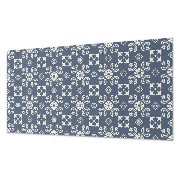 Pvc wandpaneel Blumenmuster auf dem Hintergrund