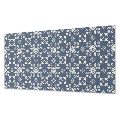 Pvc wandpaneel Blumenmuster auf dem Hintergrund