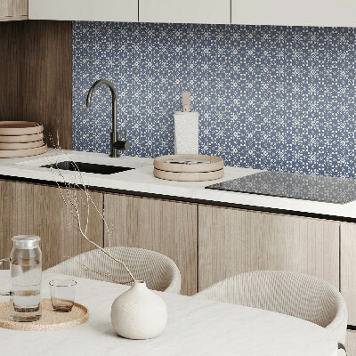 Pvc wandpaneel Blumenmuster auf dem Hintergrund