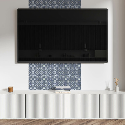 Pvc wandpaneel Blumenmuster auf dem Hintergrund