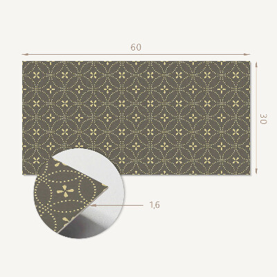 Pvc wandpaneel Muster mit zarten Blumen