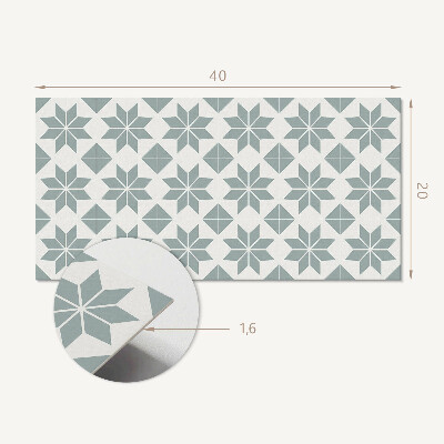 Dekorpaneel Geometrische Blumenmuster