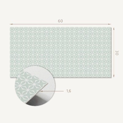 Pvc wandpaneel Geometrisches Blumenmuster