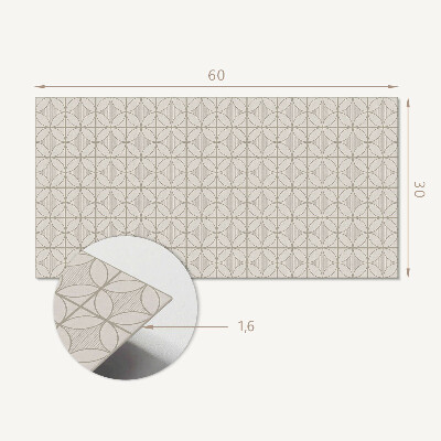 Pvc wandpaneel Geometrisches Muster mit Kreisen