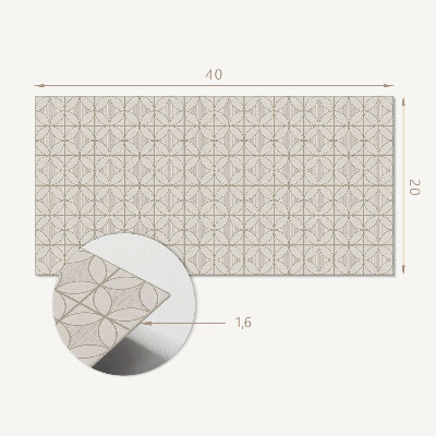 Pvc wandpaneel Geometrisches Muster mit Kreisen