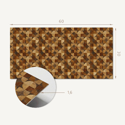 Pvc wandpaneel Geometrisches Holzmuster
