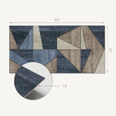 Pvc wandpaneel Abstraktes geometrisches Muster