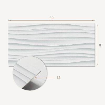 Pvc wandpaneel Wellen im minimalistischen Stil
