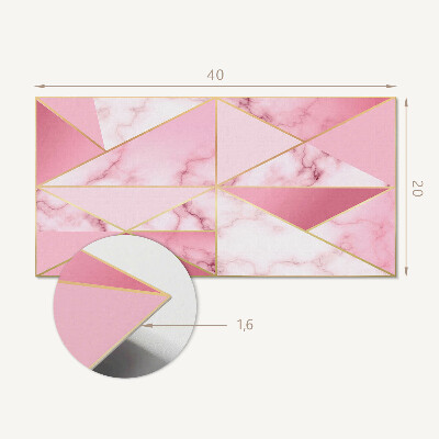 Wandverkleidung paneel Geometrische Muster mit Murmeln