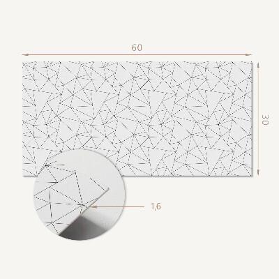 Pvc wandpaneel Geometrisches Linienmuster
