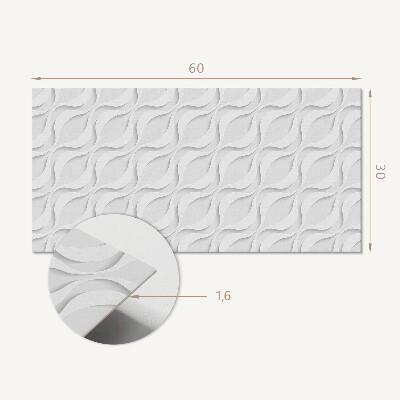 Dekorpaneel Wellen in 3D