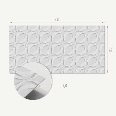 Dekorpaneel Wellen in 3D