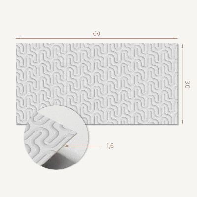Wandverkleidung paneel Wellen in 3D-Textur