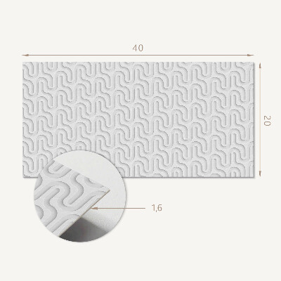 Wandverkleidung paneel Wellen in 3D-Textur