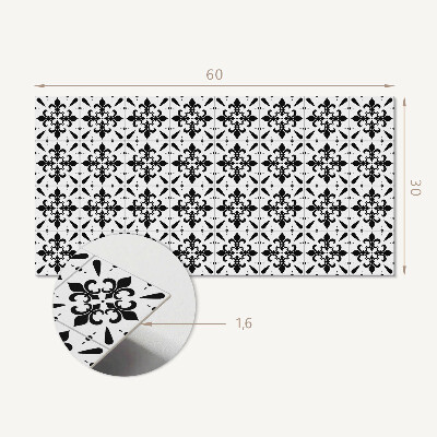 Pvc wandpaneel Gekreuzte Blumenmuster